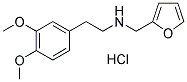 [2-(3,4-DIMETHOXY-PHENYL)-ETHYL]-FURAN-2-YLMETHYL-AMINE HYDROCHLORIDE Struktur