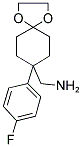 C-[8-(4-FLUORO-PHENYL)-1,4-DIOXA-SPIRO[4.5]DEC-8-YL]-METHYLAMINE Struktur