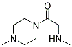 N-METHYL-N-[2-(4-METHYLPIPERAZIN-1-YL)-2-OXOETHYL]AMINE Struktur