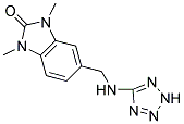 1,3-DIMETHYL-5-((2H-TETRAZOL-5-YLAMINO)METHYL)-1,3-DIHYDRO-2H-BENZIMIDAZOL-2-ONE Struktur