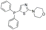 4-[5-(DIPHENYLPHOSPHINO)-1,3-THIAZOL-2-YL]MORPHOLINE Struktur