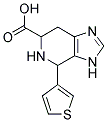 4-THIOPHEN-3-YL-4,5,6,7-TETRAHYDRO-3H-IMIDAZO[4,5-C]PYRIDINE-6-CARBOXYLIC ACID Struktur