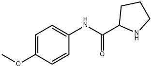 PYRROLIDINE-2-CARBOXYLIC ACID (4-METHOXY-PHENYL)-AMIDE Struktur