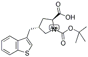 BOC-(R)-GAMMA-(3-BENZOTHIENYLMETHYL)-L-PROLINE Struktur