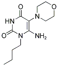 6-AMINO-1-BUTYL-5-MORPHOLIN-4-YLPYRIMIDINE-2,4(1H,3H)-DIONE Struktur