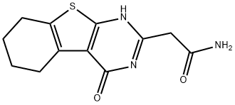 2-(4-OXO-3,4,5,6,7,8-HEXAHYDRO[1]BENZOTHIENO[2,3-D]PYRIMIDIN-2-YL)ACETAMIDE Struktur