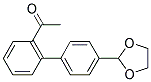 1-[4'-(1,3-DIOXOLAN-2-YL)[1,1'-BIPHENYL]-2-YL]ETHANONE Struktur