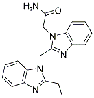 2-[2-(2-ETHYL-BENZOIMIDAZOL-1-YLMETHYL)-BENZOIMIDAZOL-1-YL]-ACETAMIDE Struktur