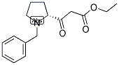 (R)-3-(1-BENZYL-PYRROLIDIN-2-YL)-3-OXO-PROPIONIC ACID ETHYL ESTER Struktur