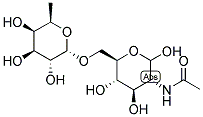 FUCOSE ALPHA1,6-N-ACETYLGLUCOSAMINE Struktur