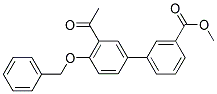 METHYL 3'-ACETYL-4'-(BENZYLOXY)[1,1'-BIPHENYL]-3-CARBOXYLATE Struktur