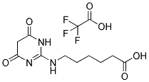 6-(4,6-DIOXO-1,4,5,6-TETRAHYDROPYRIMIDIN-2-YL-AMINO)HEXANOIC ACID TRIFLUOROACETATE Struktur