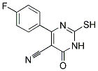 4-(4-FLUORO-PHENYL)-2-MERCAPTO-6-OXO-1,6-DIHYDRO-PYRIMIDINE-5-CARBONITRILE Struktur