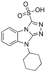 9-CYCLOHEXYL-9H-BENZO[4,5]IMIDAZO[2,1-C][1,2,4]TRIAZOLE-3-SULFONIC ACID Struktur