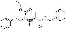 (-)-N-(1-R-ETHOXYCARBONXYL-3-PHENYLPROPYL)-S-ALANINE, BENZYL ESTER Struktur