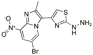 [4-(6-BROMO-2-METHYL-8-NITRO-IMIDAZO[1,2-A ]PYRIDIN-3-YL)-THIAZOL-2-YL]-HYDRAZINE Struktur