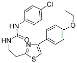 N-(4-CHLOROPHENYL)-N'-{2-[4-(4-ETHOXYPHENYL)-1,3-THIAZOL-2-YL]ETHYL}UREA Struktur