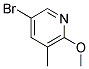 5-BROMO-2-METHOXY-3-METHYLPYRIDINE Struktur