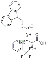 N-FMOC-(2S,3S)-3-AMINO-2-HYDROXY-3-(2-TRIFLUOROMETHYL-PHENYL)-PROPIONIC ACID Struktur