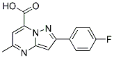 2-(4-FLUORO-PHENYL)-5-METHYL-PYRAZOLO[1,5-A]PYRIMIDINE-7-CARBOXYLIC ACID Struktur