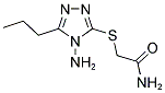 2-[(4-AMINO-5-PROPYL-4H-1,2,4-TRIAZOL-3-YL)SULFANYL]ACETAMIDE Struktur