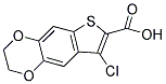 8-CHLORO-2,3-DIHYDROTHIENO[2,3-G][1,4]BENZODIOXINE-7-CARBOXYLIC ACID Struktur