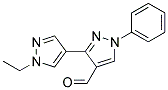 1'-ETHYL-1-PHENYL-1 H ,1' H-[3,4']BIPYRAZOLYL-4-CARBALDEHYDE Struktur