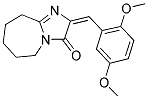 2-(2,5-DIMETHOXY-BENZYLIDENE)-2,5,6,7,8,9-HEXAHYDRO-IMIDAZO[1,2-A]AZEPIN-3-ONE Struktur