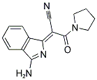 (2Z)-2-(3-AMINO-1H-ISOINDOL-1-YLIDENE)-3-OXO-3-PYRROLIDIN-1-YLPROPANENITRILE Struktur