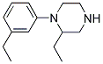 2-ETHYL-1-(3-ETHYLPHENYL)PIPERAZINE Struktur