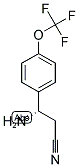 (S)-3-AMINO-3-(4-(TRIFLUOROMETHOXY)PHENYL)PROPANENITRILE Struktur