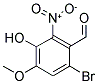 6-BROMO-3-HYDROXY-4-METHOXY-2-NITRO-BENZALDEHYDE Struktur