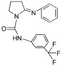 (2E)-2-(PHENYLIMINO)-N-[3-(TRIFLUOROMETHYL)PHENYL]PYRROLIDINE-1-CARBOXAMIDE Struktur