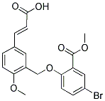 (2E)-3-(3-([4-BROMO-2-(METHOXYCARBONYL)PHENOXY]METHYL)-4-METHOXYPHENYL)-2-PROPENOIC ACID Struktur