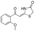 (2E)-2-[2-(2-METHOXYPHENYL)-2-OXOETHYLIDENE]-1,3-THIAZOLIDIN-4-ONE Struktur