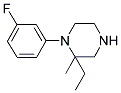 2-ETHYL-1-(3-FLUOROPHENYL)-2-METHYLPIPERAZINE Struktur