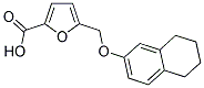 5-[(5,6,7,8-TETRAHYDRO-2-NAPHTHALENYLOXY)METHYL]-2-FUROIC ACID Struktur