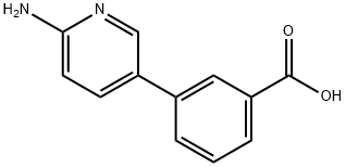 3-(6-AMINO-PYRIDIN-3-YL)-BENZOIC ACID Struktur