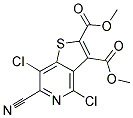 DIMETHYL 4,7-DICHLORO-6-CYANOTHIENO[3,2-C]PYRIDINE-2,3-DICARBOXYLATE Struktur