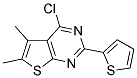 4-CHLORO-5,6-DIMETHYL-2-THIEN-2-YLTHIENO[2,3-D]PYRIMIDINE Struktur