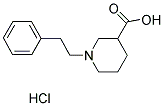 1-(2-PHENYLETHYL)-3-PIPERIDINECARBOXYLIC ACID HYDROCHLORIDE Struktur