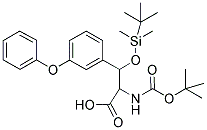 2-TERT-BUTOXYCARBONYLAMINO-3-(TERT-BUTYL-DIMETHYL-SILANYLOXY)-3-(3-PHENOXY-PHENYL)-PROPIONIC ACID Struktur