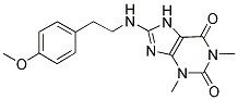 8-{[2-(4-METHOXYPHENYL)ETHYL]AMINO}-1,3-DIMETHYL-3,7-DIHYDRO-1H-PURINE-2,6-DIONE Struktur