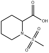 1-(METHYLSULFONYL)PIPERIDINE-2-CARBOXYLIC ACID Struktur