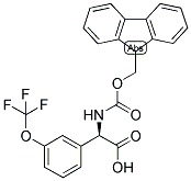 (R)-[(9H-FLUOREN-9-YLMETHOXYCARBONYLAMINO)]-(3-TRIFLUOROMETHOXY-PHENYL)-ACETIC ACID Struktur