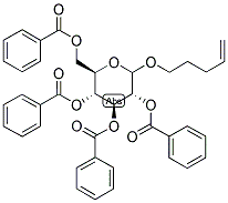 PENT-4-ENYL-2,3,46-TETRA-O-BENZOYL-D-GLUCOPYRANOSIDE Struktur