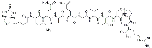 BIOTIN-KQAEAVTSPR Struktur