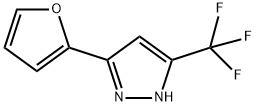 5-(2-FURYL)-3-(TRIFLUOROMETHYL)PYRAZOLE Struktur