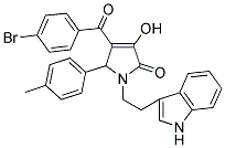 1-(2-(1H-INDOL-3-YL)ETHYL)-4-(4-BROMOBENZOYL)-3-HYDROXY-5-P-TOLYL-1H-PYRROL-2(5H)-ONE Struktur