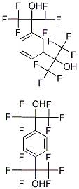 1,3-BIS(2-HYDROXYHEXAFLUOROISOPROPYL)BENZENE AND 1,4-BIS(HEXAFLUORO-2-HYDROXY-2-PROPYL)BENZENE Struktur